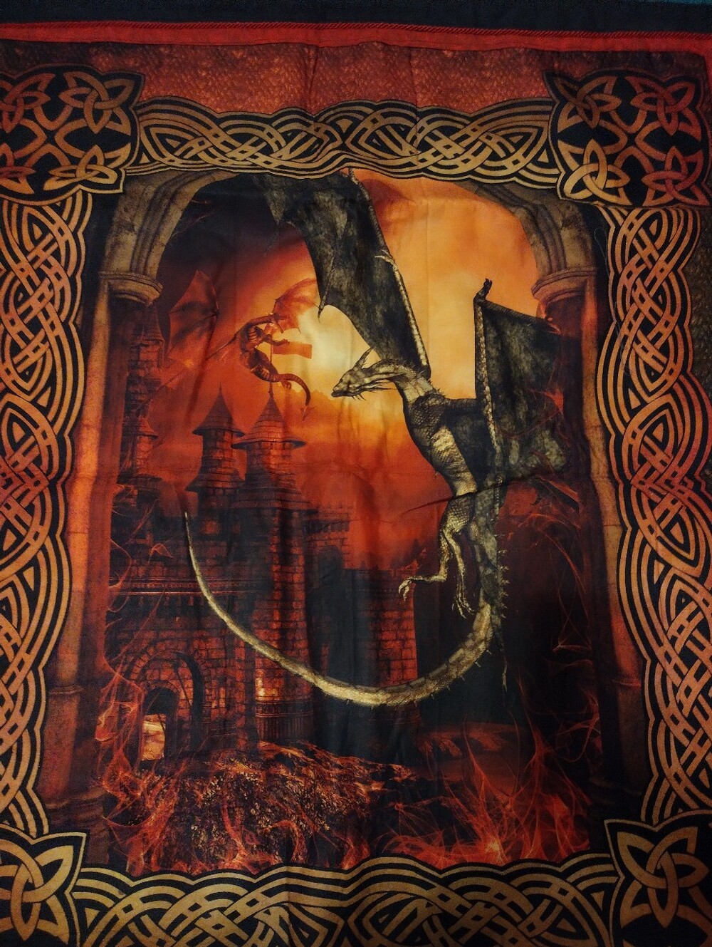 Homemade Dragon Tapestry